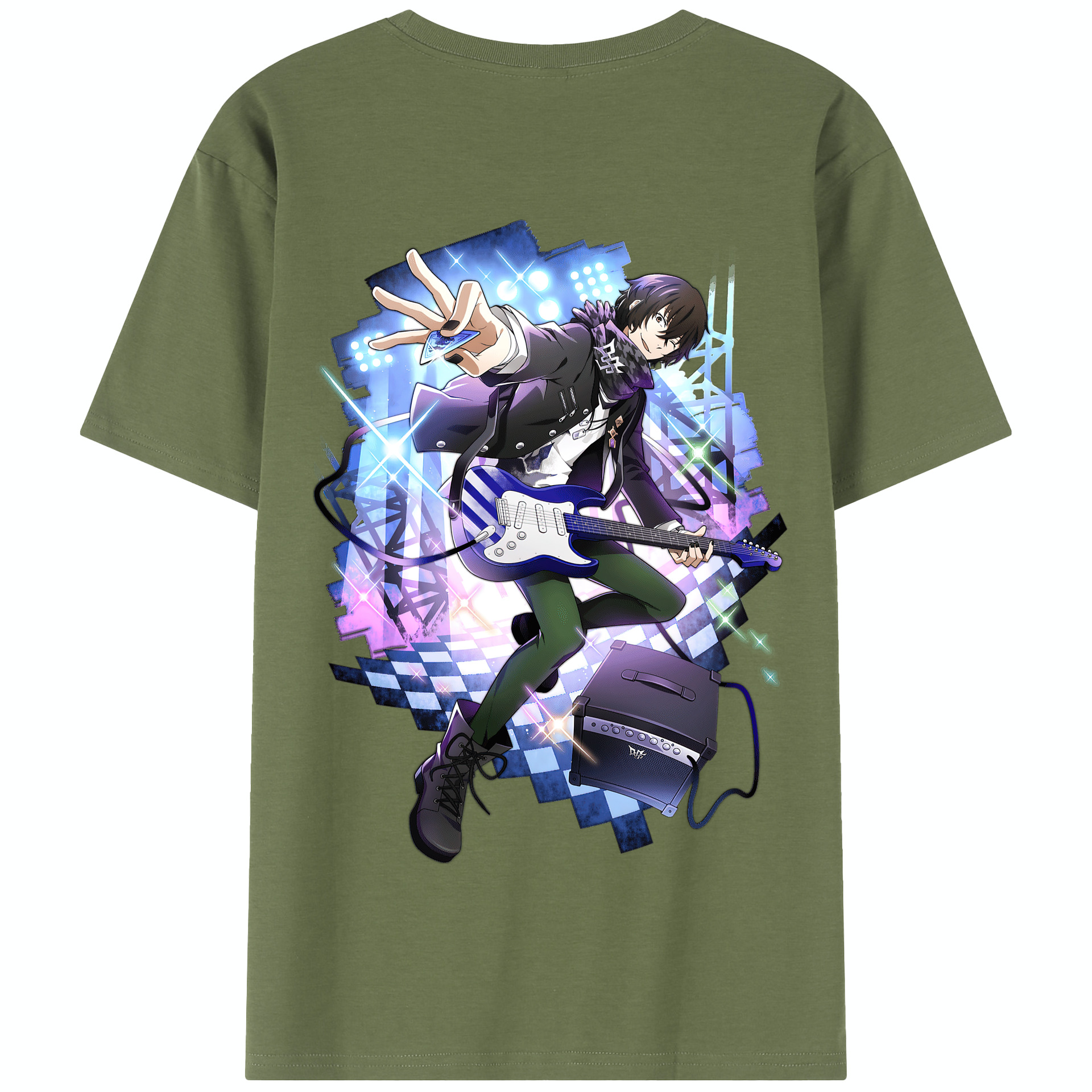 （画像用） 文豪ストレイドッグス Bungo Stray Dogs 綿100％半袖Tシャツ（背面プリント）